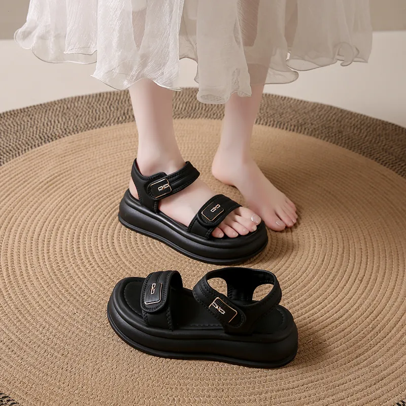 WUJI One Strap Sandals 5CM Women's-4