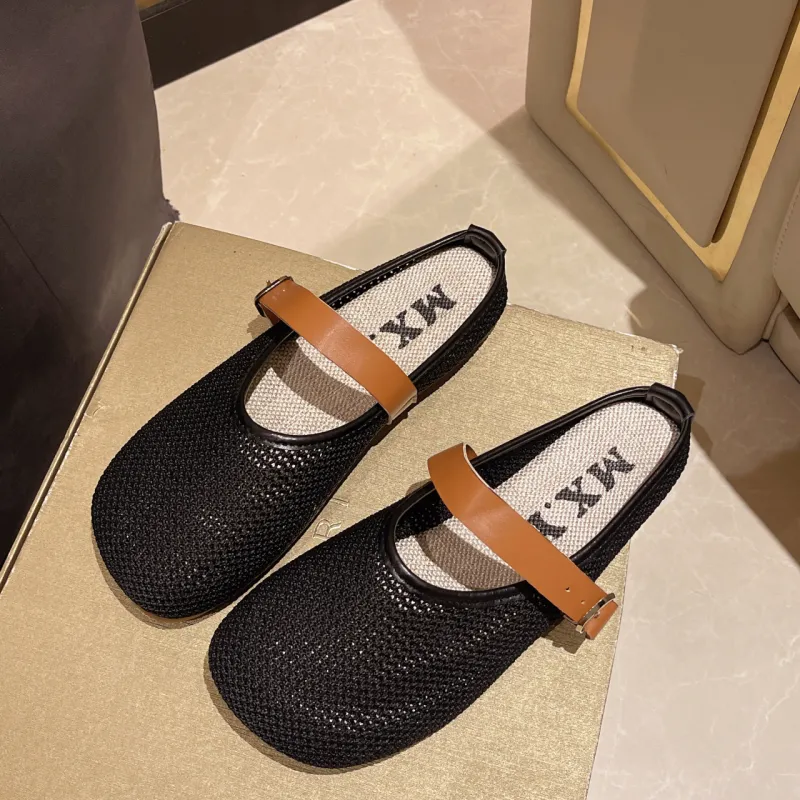WUJI Cut Out Slip Resistant Abrasion Resistant Closed Toe Slippers Women's-1