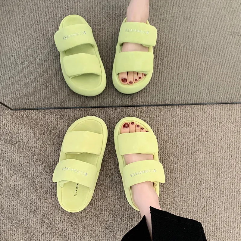 WUJI Rubber Sole Slip Resistant Abrasion Resistant Slide Slippers Women's-11