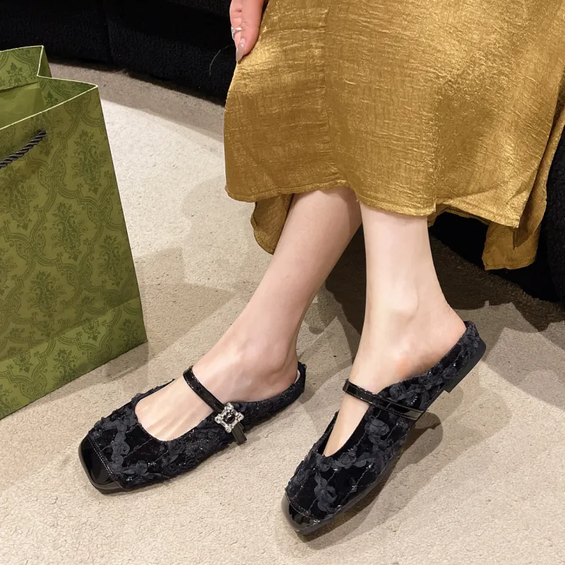 WUJI Slip Resistant Abrasion Resistant Closed Toe Slippers Women's-8