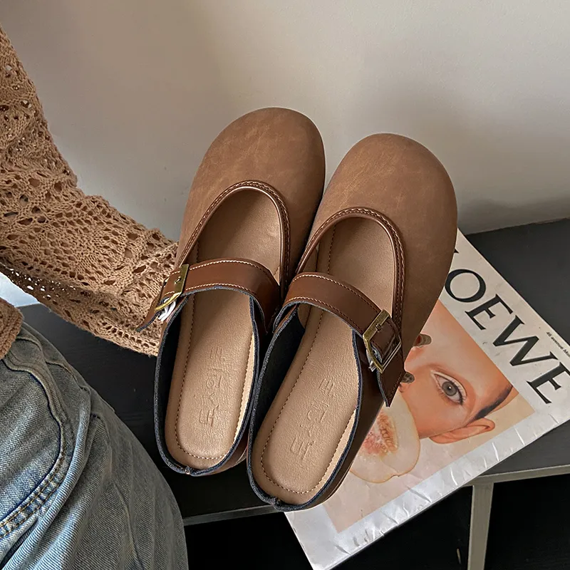 WUJI Rubber Sole Slip Resistant Abrasion Resistant Closed Toe Slippers Women's-4