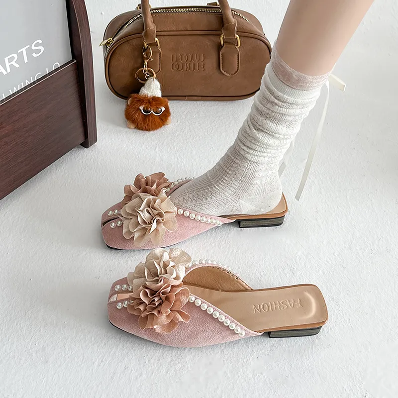 WUJI Abrasion Resistant Slip Resistant Closed Toe Slippers Women's-5