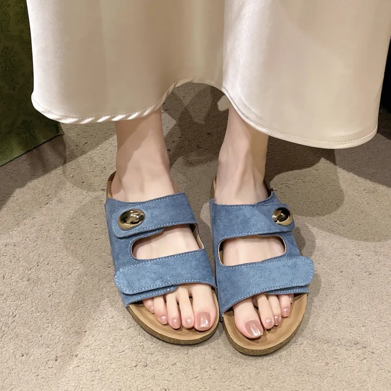 WUJI Slip Resistant Abrasion Resistant Slide Slippers Women's-7