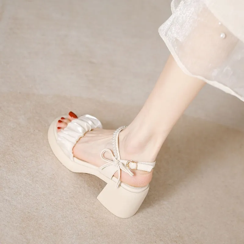 WUJI One Strap Sandals 7cm Women's-1