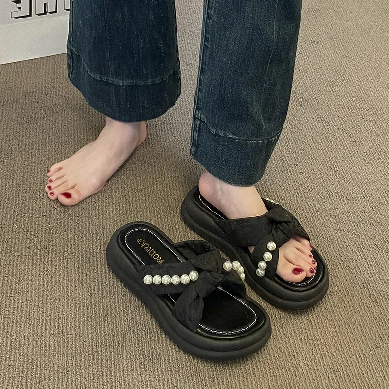 WUJI Slip Resistant Abrasion Resistant Slide Slippers Women's-6