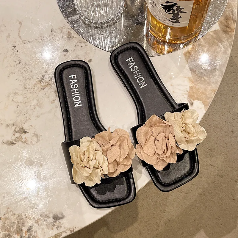WUJI Rubber Sole Slip Resistant Abrasion Resistant Slide Slippers Women's-2