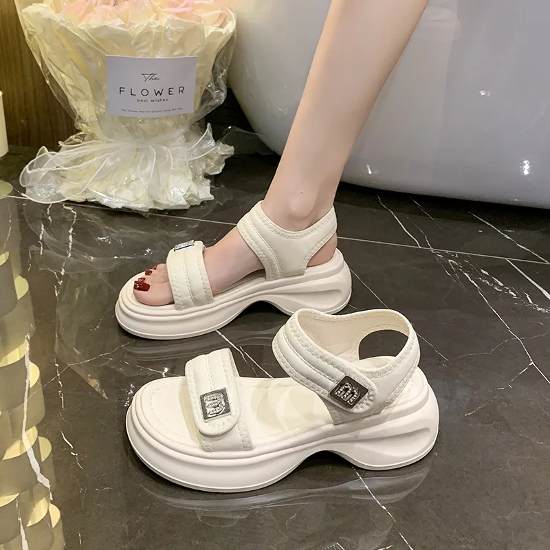 WUJI One Strap Sandals 5.5CM Women's-5