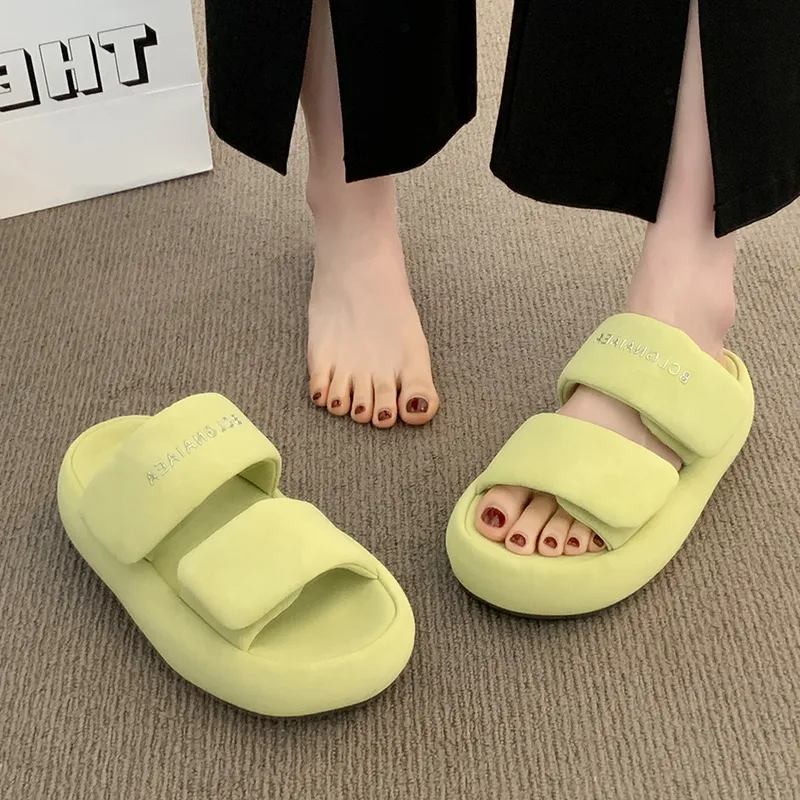WUJI Rubber Sole Slip Resistant Abrasion Resistant Slide Slippers Women's-12