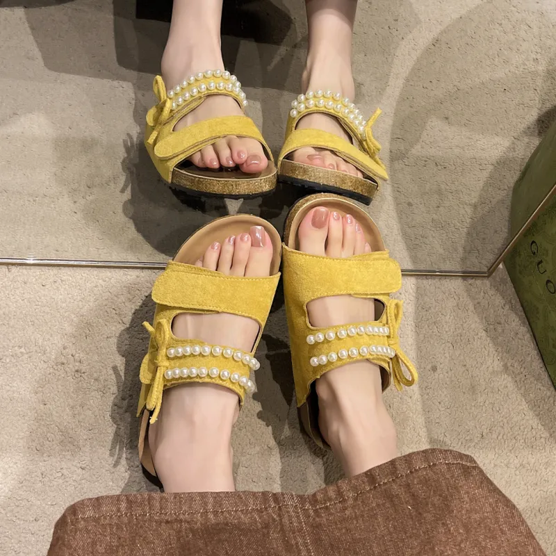 WUJI Rubber Sole Slip Resistant Abrasion Resistant Slide Slippers Women's-10