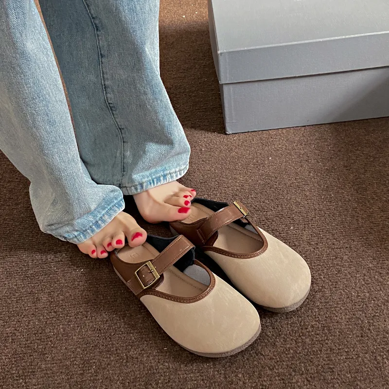 WUJI Rubber Sole Slip Resistant Abrasion Resistant Closed Toe Slippers Women's-8