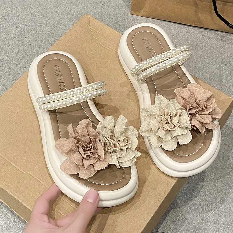 WUJI Rubber Sole Slip Resistant Abrasion Resistant Slide Slippers Women's-4