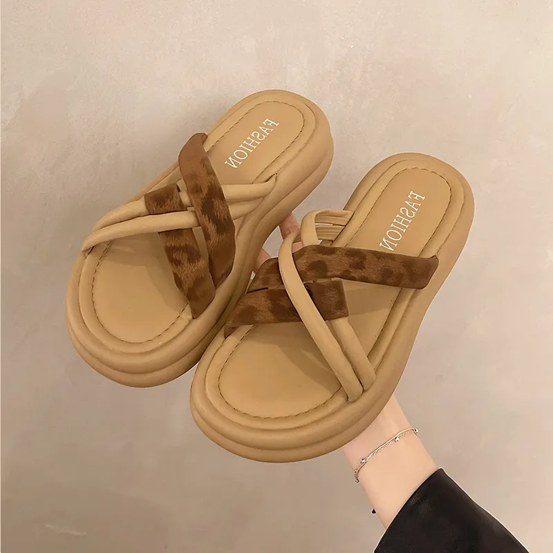 WUJI Rubber Sole Slip Resistant Abrasion Resistant Slide Slippers Women's-14