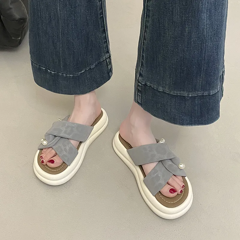 WUJI Rubber Sole Slip Resistant Slide Slippers Women's-2