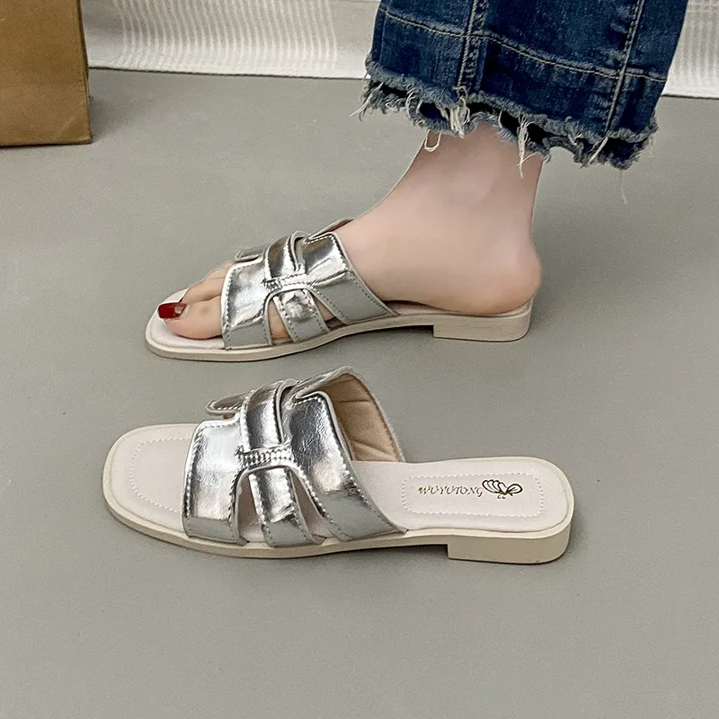 WUJI Rubber Sole Slip Resistant Abrasion Resistant Slide Slippers Women's-7