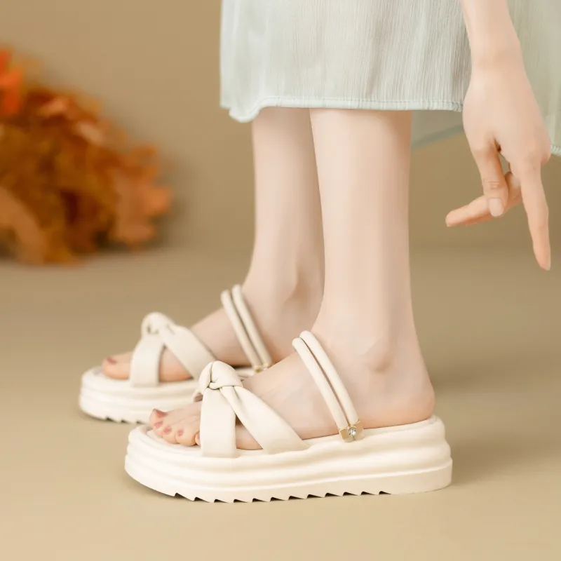 WUJI Rubber Sole Metal Slip Resistant Abrasion Resistant Slide Slippers Women's-1