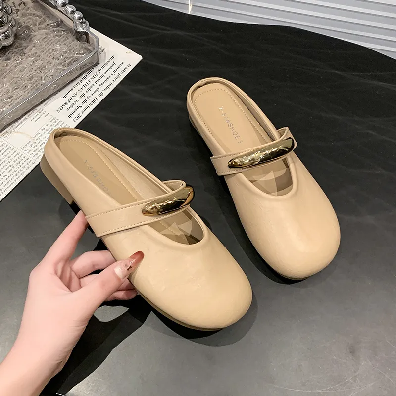 WUJI Rubber Sole Closed Toe Slippers Women's-3
