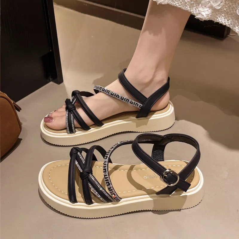 WUJI One Strap Sandals 3cm Women's-2
