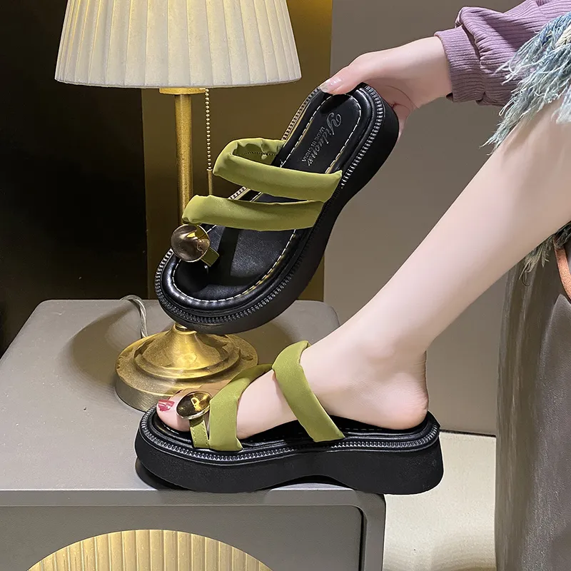 WUJI Rubber Sole Slip Resistant Abrasion Resistant Slide Slippers Women's-4