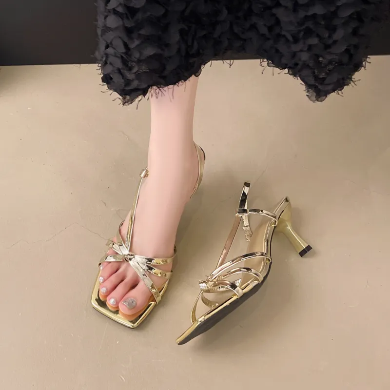 WUJI Slim Heel High Heels 7CM Women's-11