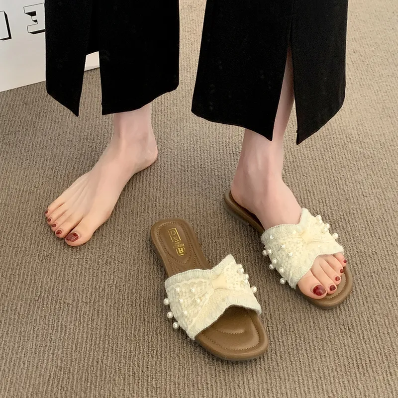 WUJI Rubber Sole Slip Resistant Abrasion Resistant Slide Slippers Women's-13