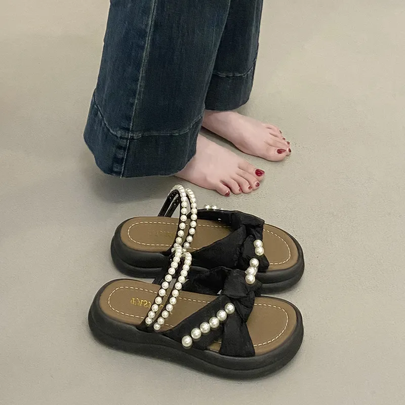 WUJI Rubber Sole Slip Resistant Odor Resistant Slide Slippers Women's-7
