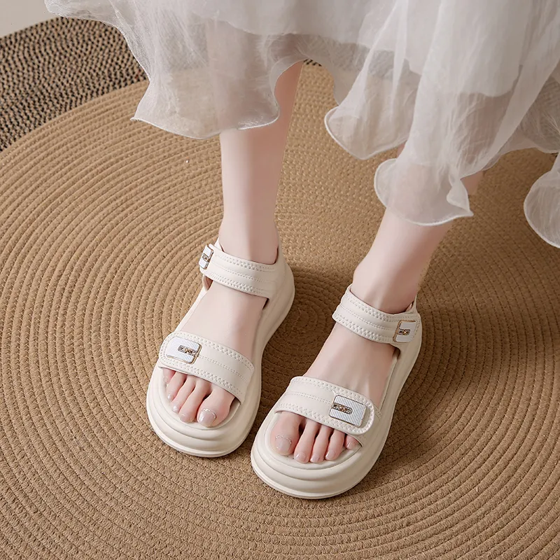 WUJI One Strap Sandals 5CM Women's-9