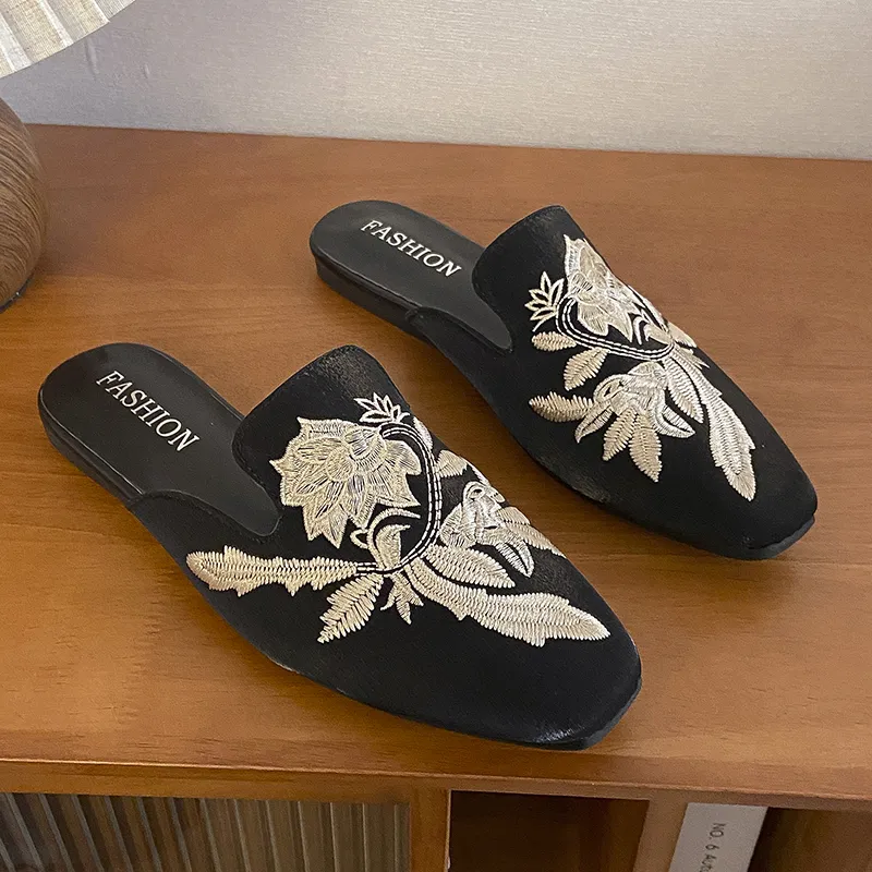 WUJI Slip Resistant Odor Resistant Closed Toe Slippers Women's-6