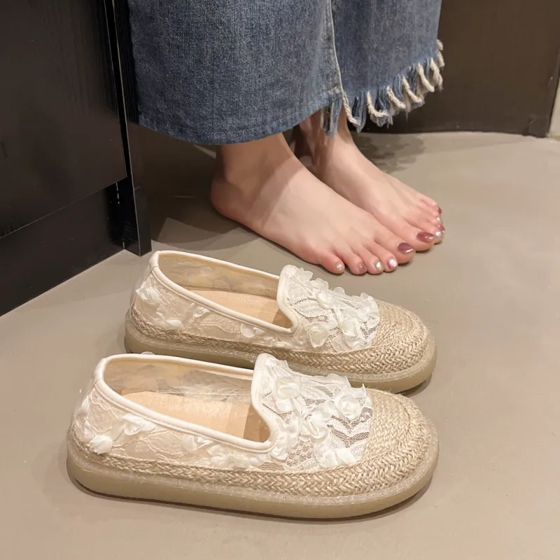 WUJI Espadrilles Women's Beige/Black-1