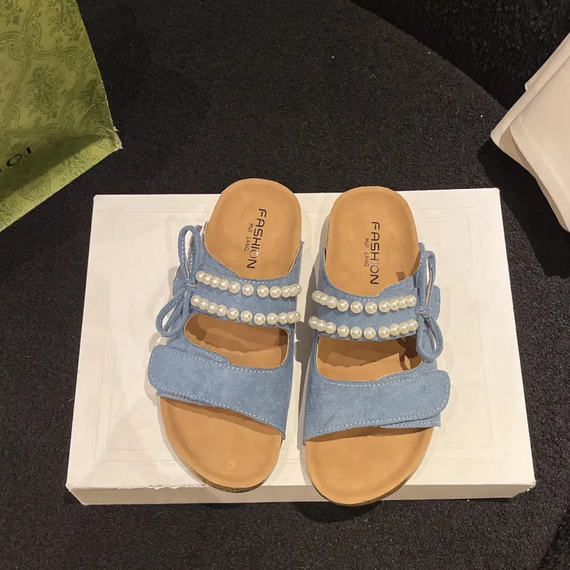 WUJI Rubber Sole Slip Resistant Abrasion Resistant Slide Slippers Women's-6