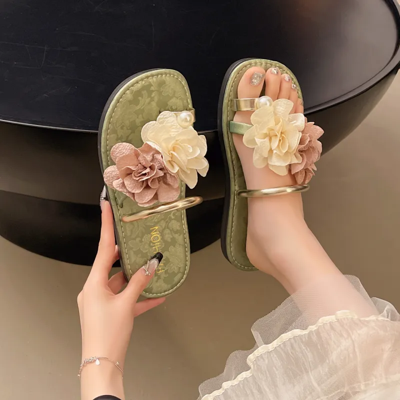 WUJI Slip Resistant Abrasion Resistant Flip Flops Women's-12