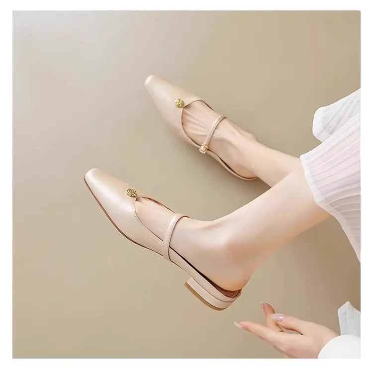 WUJI Odor Resistant, Abrasion Resistant Closed Toe Slippers Women's Champagne Gold-1