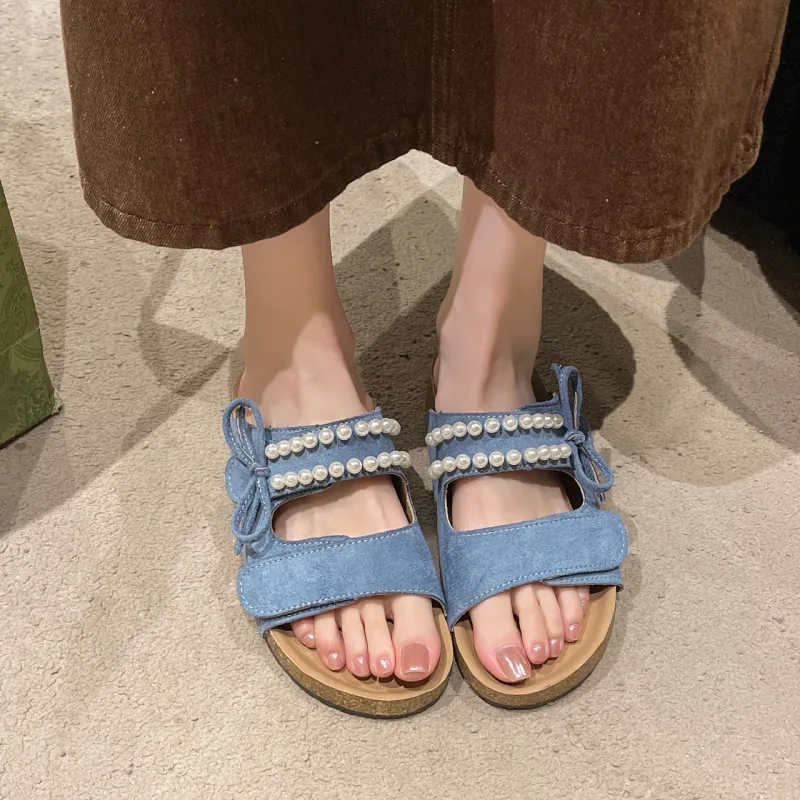 WUJI Rubber Sole Slip Resistant Abrasion Resistant Slide Slippers Women's-5