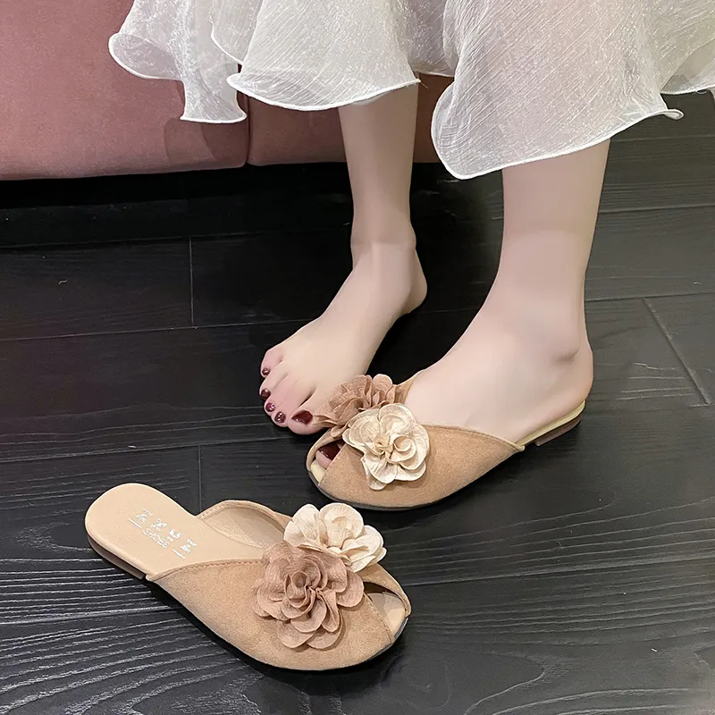 WUJI Abrasion Resistant Slip Resistant Closed Toe Slippers Women's-5