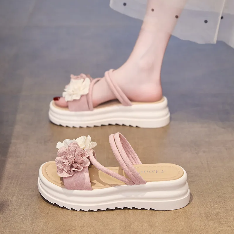 WUJI Slip Resistant Abrasion Resistant Cushioning Slide Slippers Women's-5