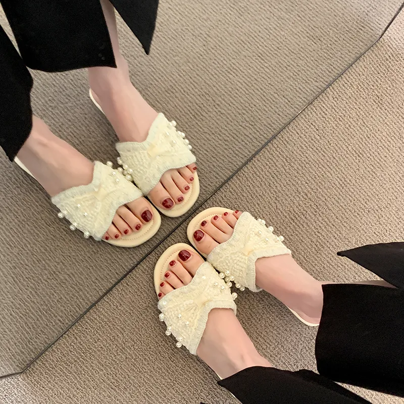 WUJI Rubber Sole Slip Resistant Abrasion Resistant Slide Slippers Women's-9