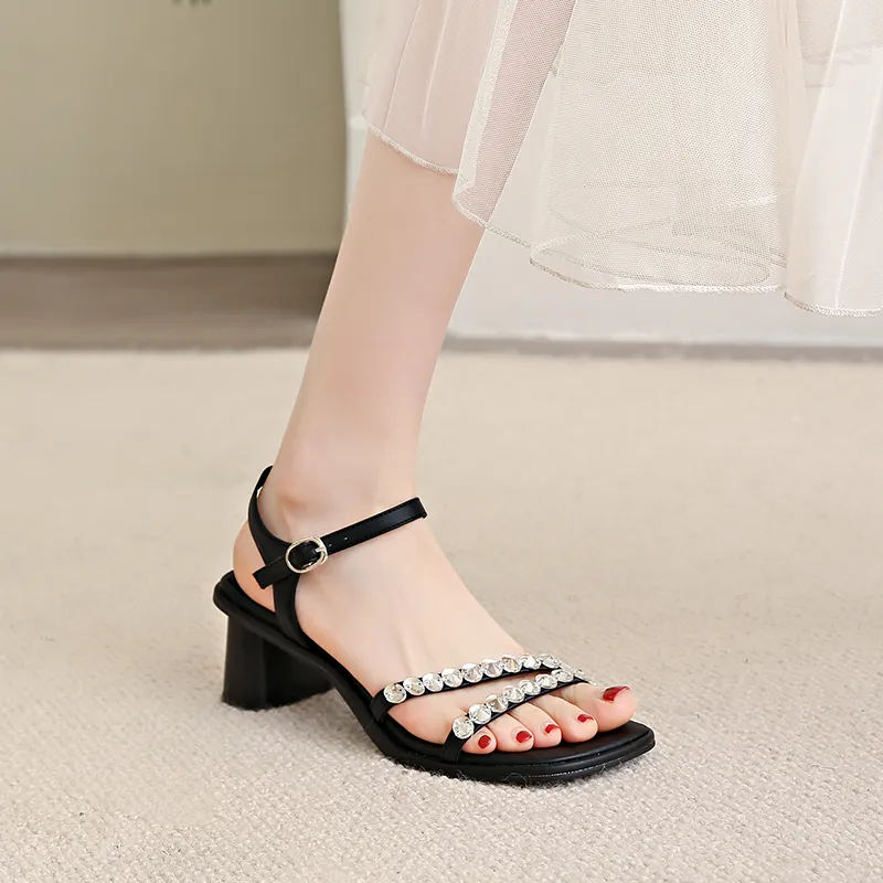 WUJI One Strap Sandals 5cm Women's-3