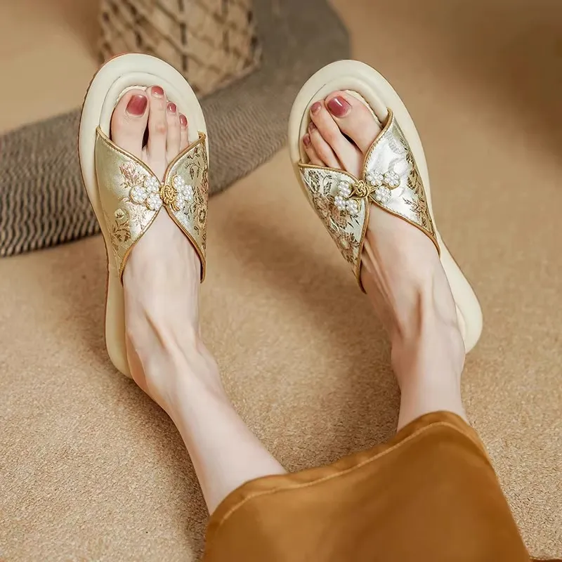 WUJI Slip Resistant Abrasion Resistant Slide Slippers Women's-6