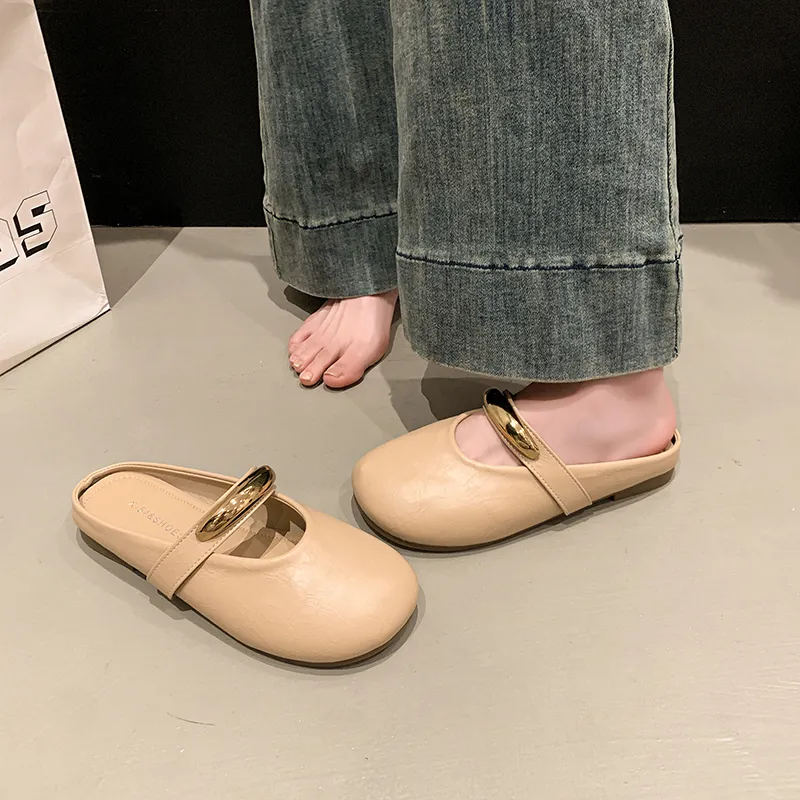 WUJI Rubber Sole Closed Toe Slippers Women's-4