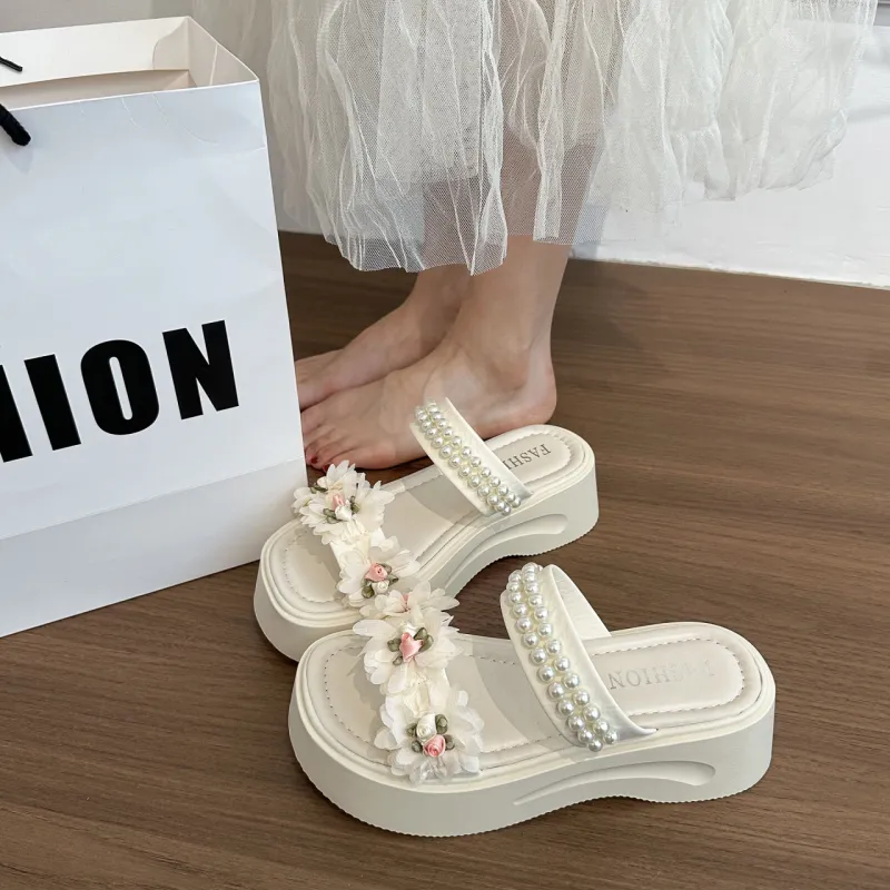 WUJI Rubber Sole Slip Resistant Abrasion Resistant Slide Slippers Women's-1