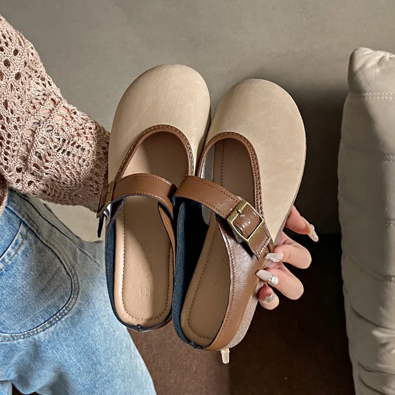 WUJI Rubber Sole Slip Resistant Abrasion Resistant Closed Toe Slippers Women's-7