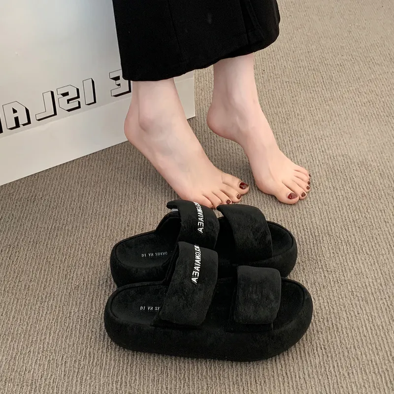 WUJI Rubber Sole Slip Resistant Abrasion Resistant Slide Slippers Women's-1