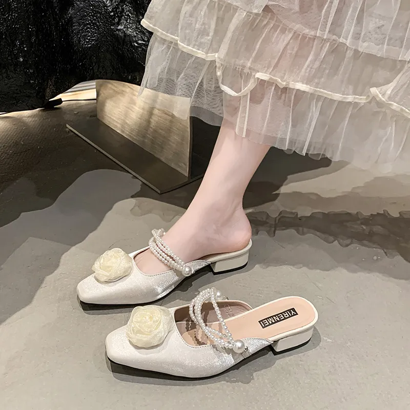 WUJI Slip Resistant Quiet Closed Toe Slippers Women's-6
