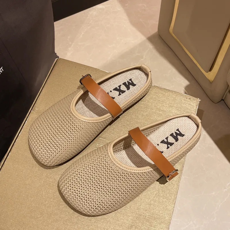 WUJI Cut Out Slip Resistant Abrasion Resistant Closed Toe Slippers Women's-8