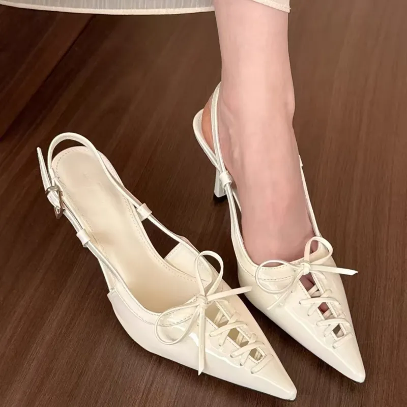 WUJI Chunky Heel High Heels Women's-5