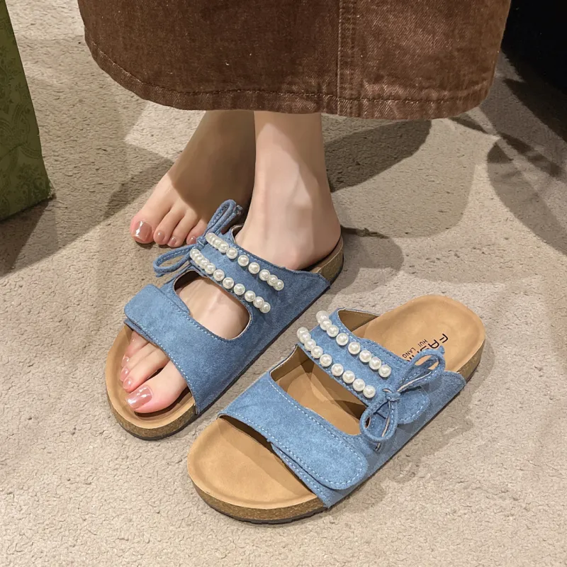 WUJI Rubber Sole Slip Resistant Abrasion Resistant Slide Slippers Women's-4