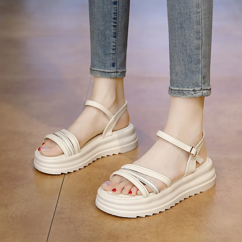 WUJI One Strap Sandals 5cm Women's-7