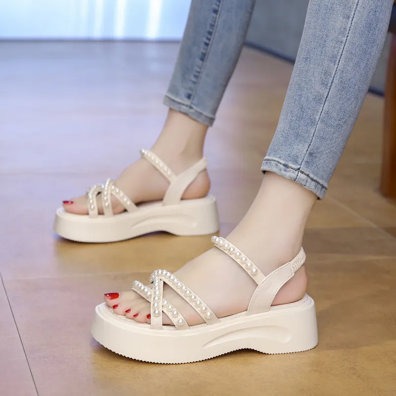 WUJI One Strap Sandals 5cm Women's-1