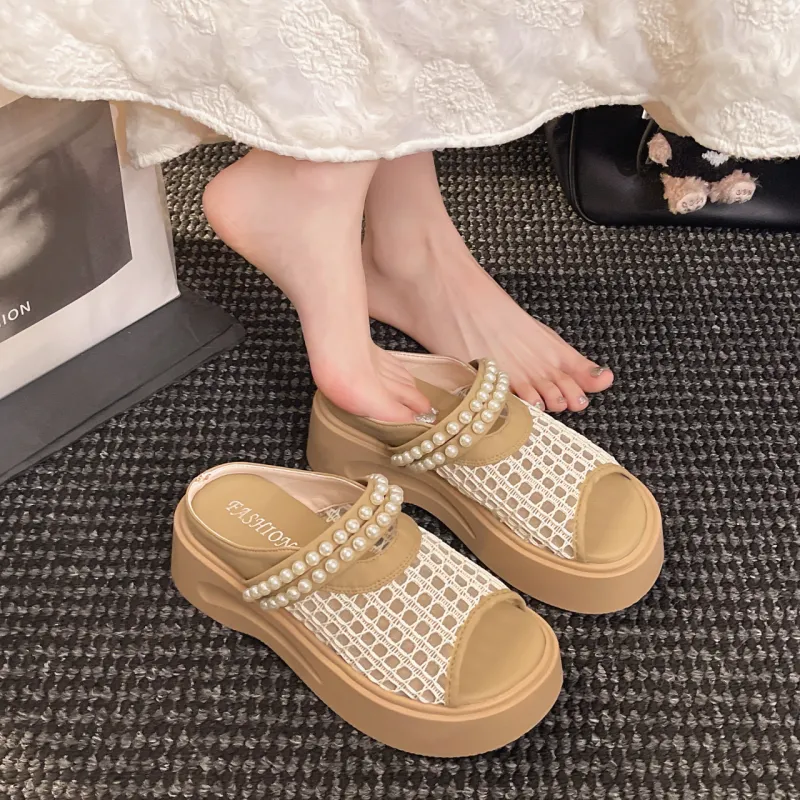 WUJI Rubber Sole Slip Resistant Abrasion Resistant Slide Slippers Women's-6