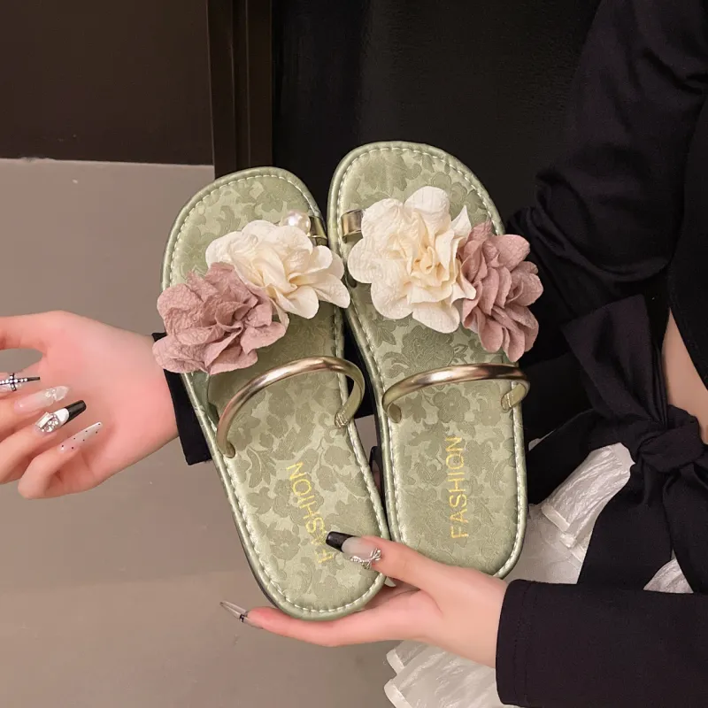 WUJI Slip Resistant Abrasion Resistant Flip Flops Women's-11