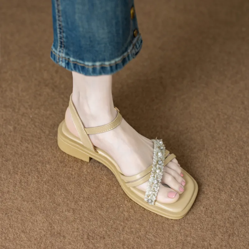 WUJI One Strap Sandals 3.5cm Women's-7